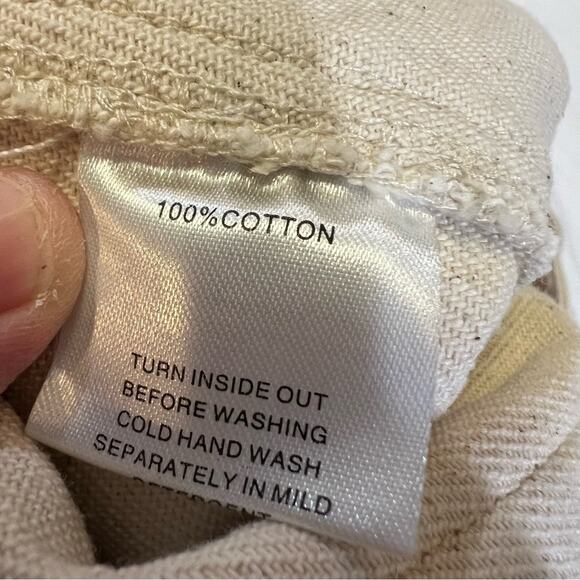 White Fox Off White Canvas straight Leg Cargo pants sz XL - Picture 5 of 14